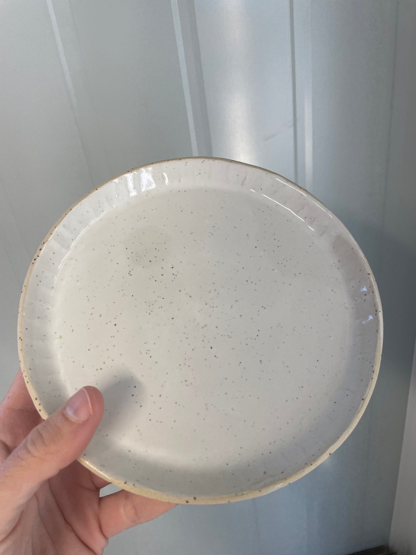White side plate