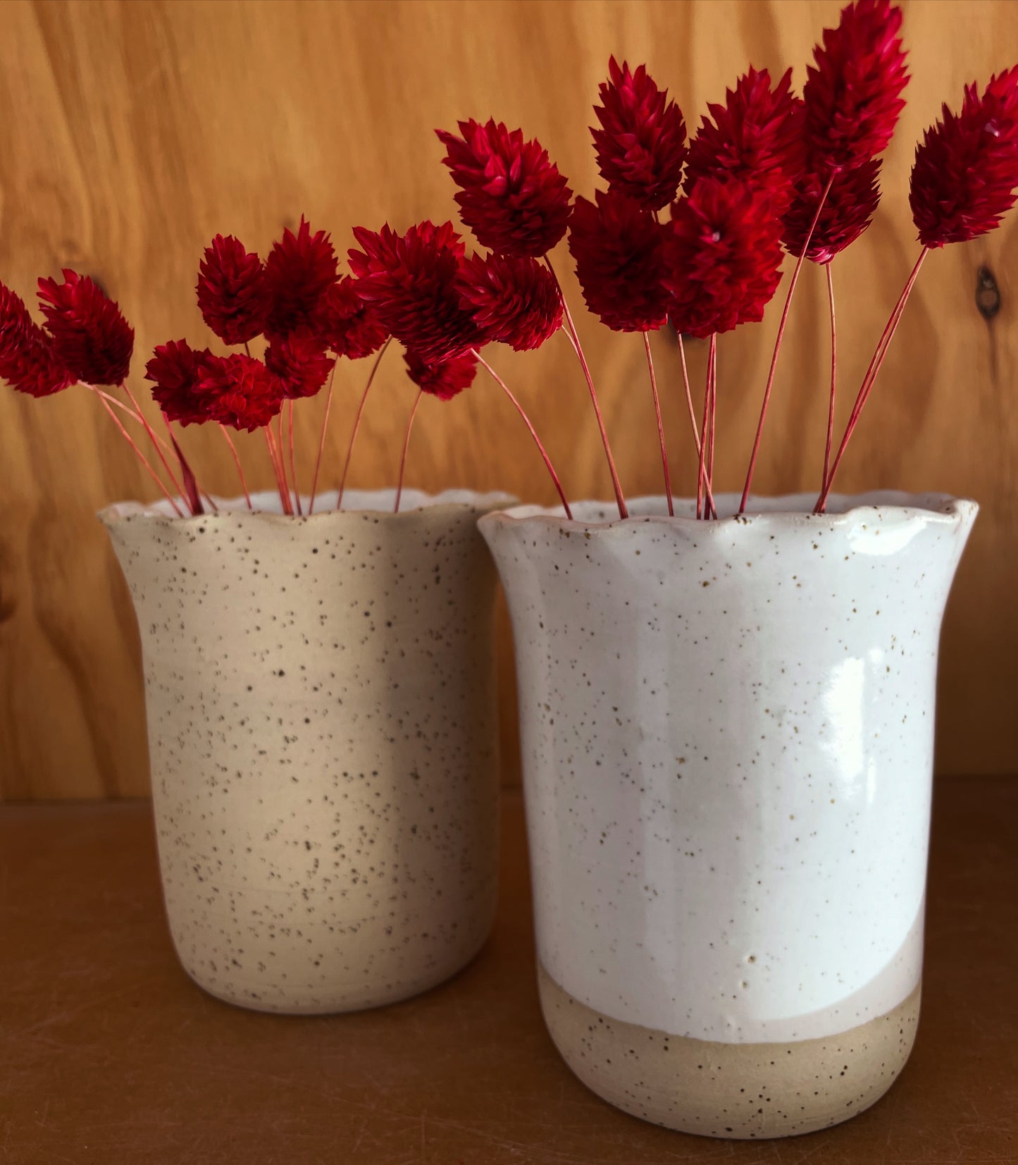 Flared Scalloped Vase