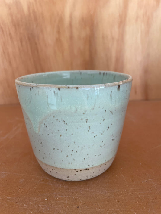 Light green speckled Mug